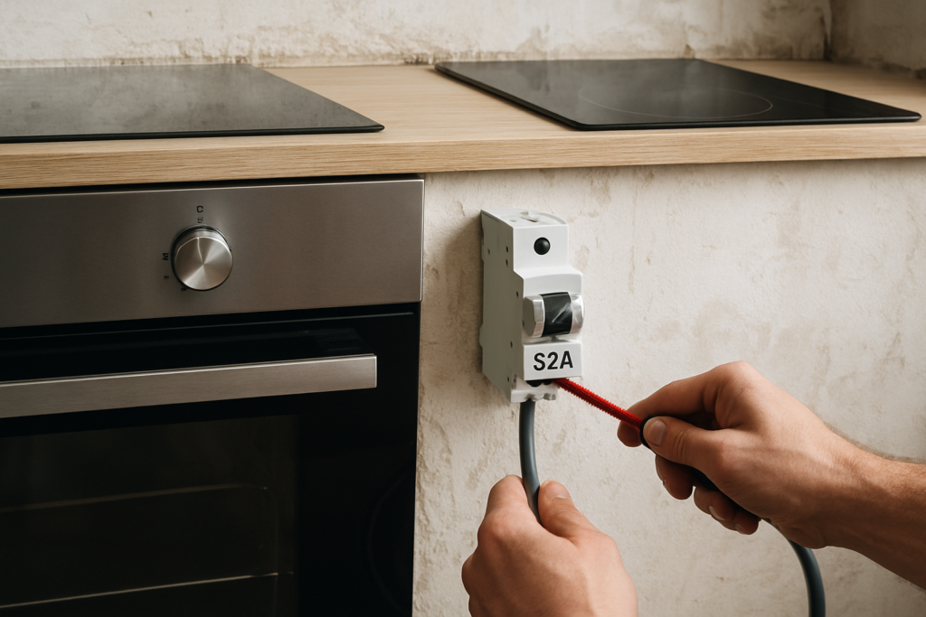 Branchement four et plaque sur 32A : est-ce autorisé par la norme NF C 15-100 ?