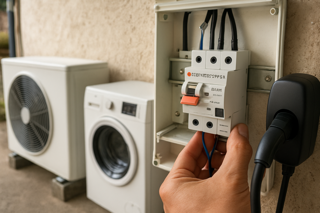 Disjoncteur type ASI : le différentiel super-immunisé pour protéger vos équipements sensibles (pompe à chaleur, lave-linge, borne de recharge)