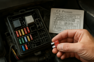 Fusible clignotant C4 Picasso : localisation, schéma et dépannage pour chaque génération