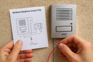 Schéma Interphone Urmet 2 Fils : Guide de Branchement du Modèle 1133/15