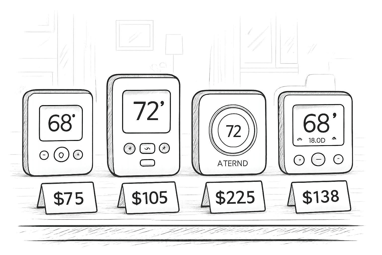 thermostat aterno prix